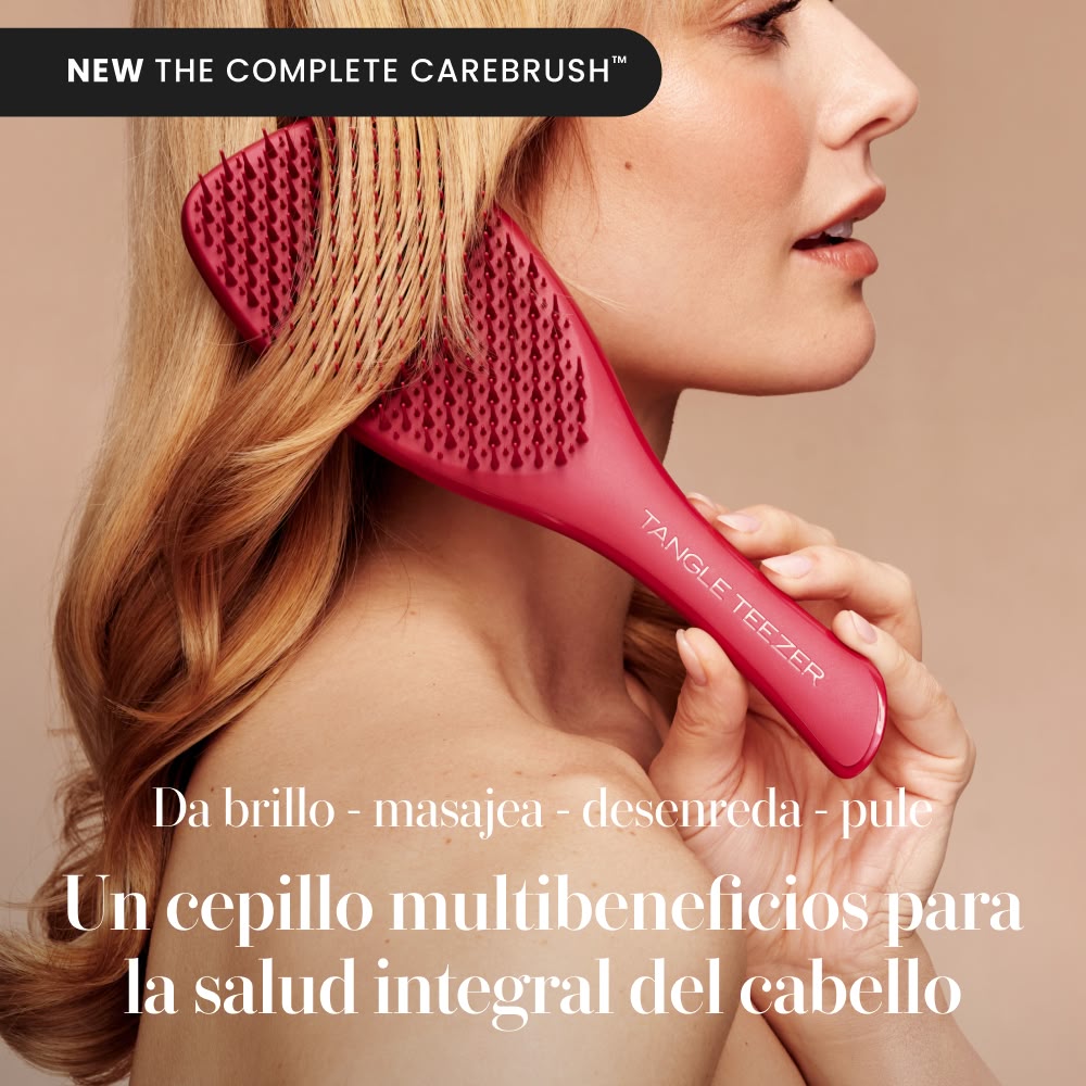 THE COMPLETE CAREBRUSH&trade; GLOSSED RASPBERRY (CEPILLO PARA CABELLO LACIO A ONDULADO)